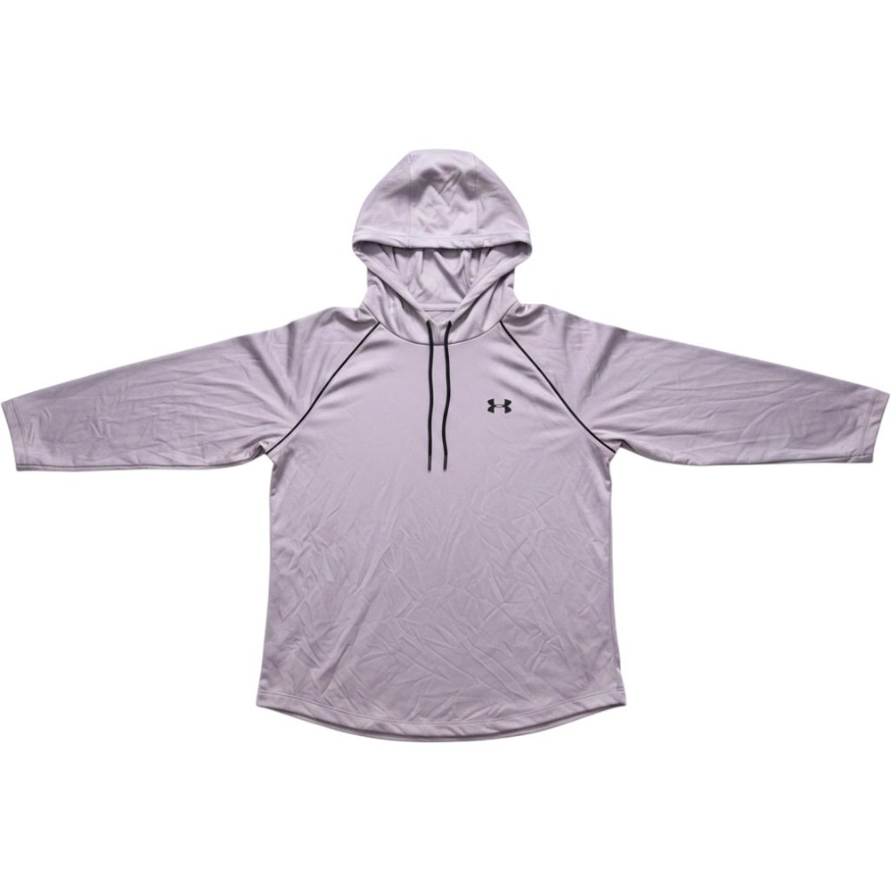 Under Armour HeatGear Women Purple Raglan Sleeve Logo Hoodie Large
